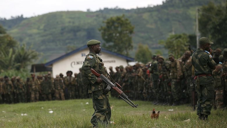 Soldats FARDC à Minova. Photo © Enough Project.