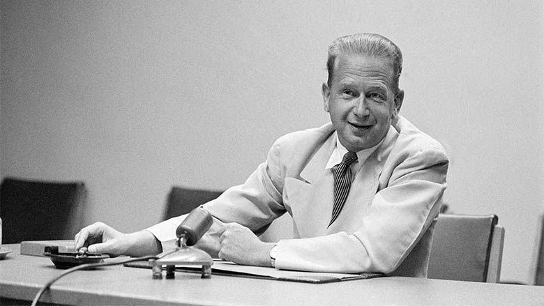 Dag Hammarskjöld fut secrétaire général des Nations unies de 1953 à 1961. Photo © dag-hammarskjold.com.