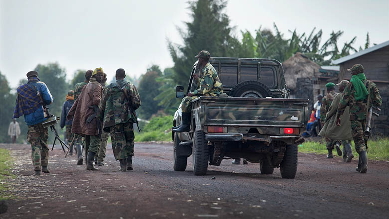 Des soldats du M23 près de Goma, le 1 mars 2013. Photo (cc) Wikimedia.