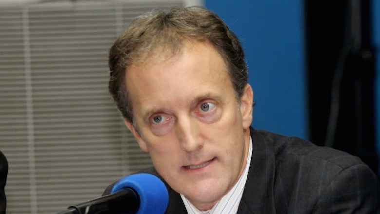Scott Campbell, Directeur du bureau conjoint des Nations unies aux Droits de l’homme en RDC le 23/07/2014 lors de la conférence de l’Onu à Kinshasa. Radio Okapi/Ph. John Bompengo.
