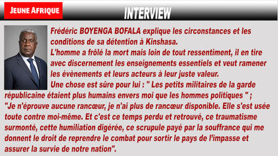Témoignage – Frédéric Boyenga raconte sa détention au secret en RDC
